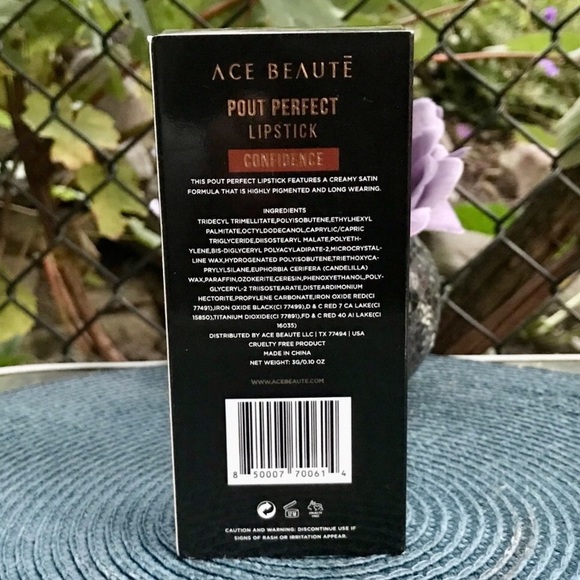 Ace Beaute Pout Perfect Lipstick in CONFIDENCE Rich Warm Brown *BNIB - Picture 12 of 14